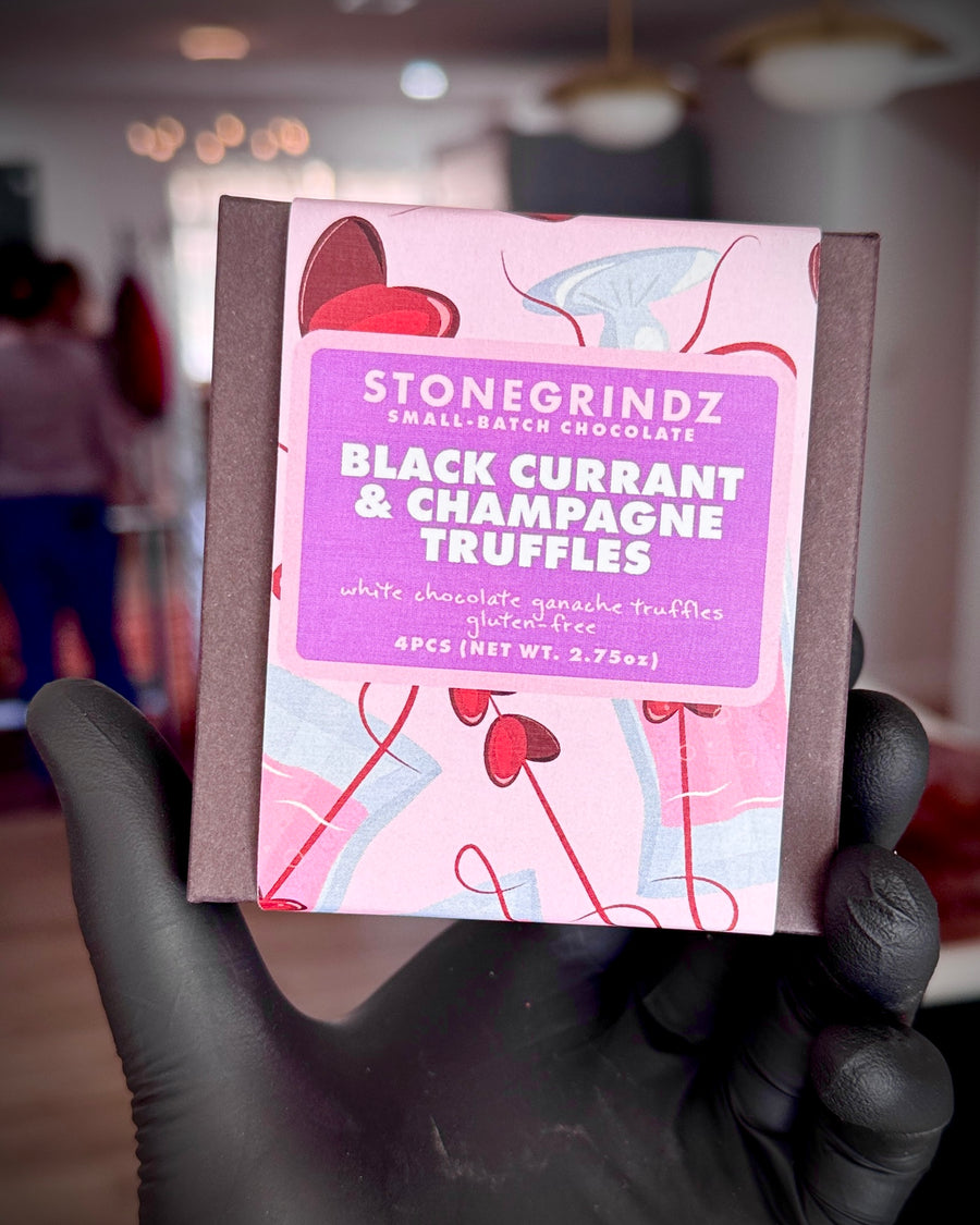 Black Currant & Champagne Truffles 4 Pack *THE 